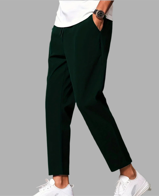 Herrbyxor med rak passform och sidofickor